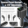 Adaptor retractabil pentru încărcător auto 5 în 1